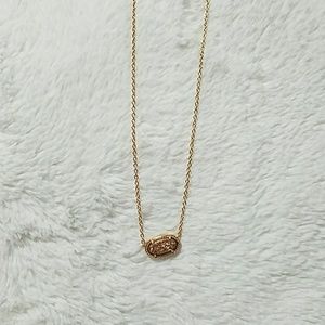 kendra scott rose gold necklace